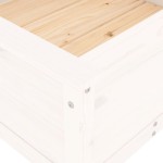 vidaXL Jardinieră de grădină, alb, 82,5x82,5x39 cm, lemn masiv de pin vidaXL Jardinieră de grădină, alb, 82,5x82,5x39 cm, lemn masiv de pin