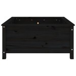 vidaXL Jardinieră de grădină, negru, 82,5x82,5x39 cm lemn masiv de pin