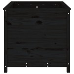 vidaXL Jardinieră de grădină, negru, 82,5x82,5x78 cm lemn masiv de pin