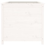 vidaXL Strat înălțat de grădină, alb, 119,5x82,5x78 cm, lemn masiv pin vidaXL Strat înălțat de grădină, alb, 119,5x82,5x78 cm, lemn masiv pin