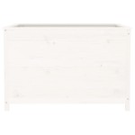 vidaXL Strat înălțat de grădină, alb, 119,5x82,5x78 cm, lemn masiv pin vidaXL Strat înălțat de grădină, alb, 119,5x82,5x78 cm, lemn masiv pin