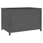vidaXL Strat înălțat de grădină, gri, 119,5x82,5x78 cm, lemn masiv pin vidaXL Strat înălțat de grădină, gri, 119,5x82,5x78 cm, lemn masiv pin