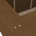 vidaXL Strat înălțat grădină maro miere 119,5x82,5x78cm lemn masiv pin