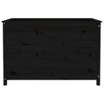 vidaXL Strat înălțat de grădină negru 119,5x82,5x78 cm lemn masiv pin