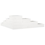 vidaXL Jardinieră grădină cu 4 niveluri, alb, 106x104,5x36 cm lemn pin vidaXL Jardinieră grădină cu 4 niveluri, alb, 106x104,5x36 cm lemn pin