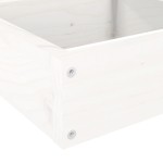 vidaXL Jardinieră grădină cu 4 niveluri, alb, 106x104,5x36 cm lemn pin vidaXL Jardinieră grădină cu 4 niveluri, alb, 106x104,5x36 cm lemn pin