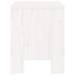 vidaXL Taburete de grădină, 2 buc., alb, 40x36x45 cm, lemn masiv pin vidaXL Taburete de grădină, 2 buc., alb, 40x36x45 cm, lemn masiv pin