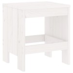 vidaXL Taburete de grădină, 2 buc., alb, 40x36x45 cm, lemn masiv pin vidaXL Taburete de grădină, 2 buc., alb, 40x36x45 cm, lemn masiv pin