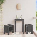 vidaXL Taburete de grădină, 2 buc., gri, 40x36x45 cm, lemn masiv pin vidaXL Taburete de grădină, 2 buc., gri, 40x36x45 cm, lemn masiv pin