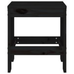 vidaXL Taburete de grădină, 2 buc., negru, 40x36x45 cm, lemn masiv pin vidaXL Taburete de grădină, 2 buc., negru, 40x36x45 cm, lemn masiv pin