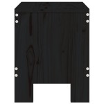 vidaXL Taburete de grădină, 2 buc., negru, 40x36x45 cm, lemn masiv pin vidaXL Taburete de grădină, 2 buc., negru, 40x36x45 cm, lemn masiv pin