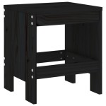 vidaXL Taburete de grădină, 2 buc., negru, 40x36x45 cm, lemn masiv pin vidaXL Taburete de grădină, 2 buc., negru, 40x36x45 cm, lemn masiv pin
