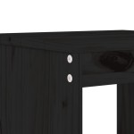 vidaXL Taburete de grădină, 2 buc., negru, 40x36x45 cm, lemn masiv pin vidaXL Taburete de grădină, 2 buc., negru, 40x36x45 cm, lemn masiv pin