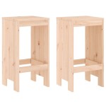 vidaXL Taburete de bar, 2 buc., 40x36x75 cm, lemn masiv de pin