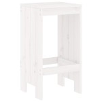 vidaXL Taburete de bar, 2 buc., alb, 40x36x75 cm, lemn masiv de pin