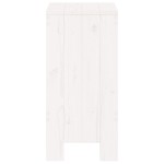 vidaXL Taburete de bar, 2 buc., alb, 40x36x75 cm, lemn masiv de pin