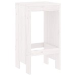vidaXL Taburete de bar, 2 buc., alb, 40x36x75 cm, lemn masiv de pin