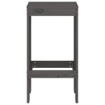 vidaXL Taburete de bar, 2 buc., gri, 40x36x75 cm, lemn masiv de pin