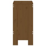 vidaXL Taburete de bar 2 buc. maro miere 40x36x75 cm lemn masiv de pin