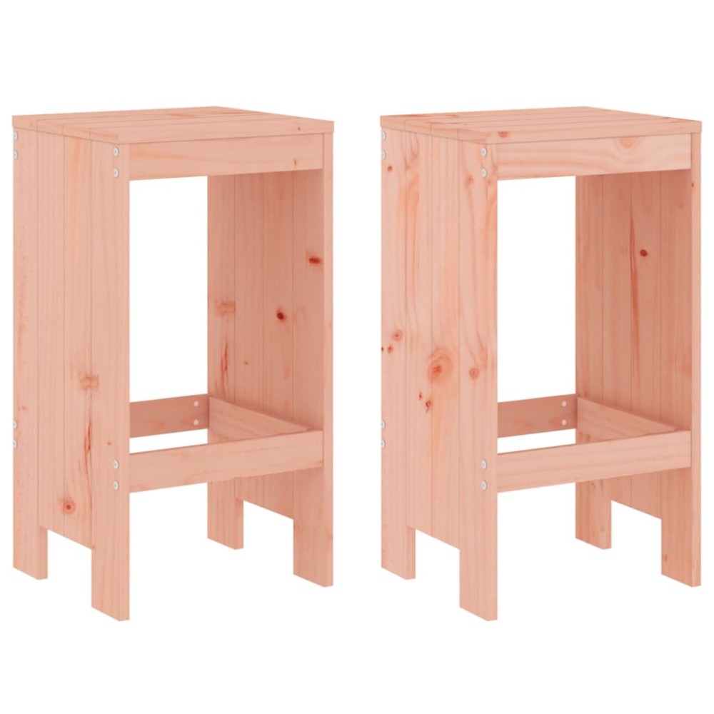 vidaXL Taburete de bar, 2 buc., 40x36x75 cm, lemn masiv Douglas