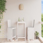 vidaXL Scaune de bar, 2 buc., alb, 40x42x120 cm, lemn masiv de pin vidaXL Scaune de bar, 2 buc., alb, 40x42x120 cm, lemn masiv de pin