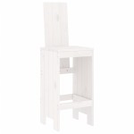 vidaXL Scaune de bar, 2 buc., alb, 40x42x120 cm, lemn masiv de pin vidaXL Scaune de bar, 2 buc., alb, 40x42x120 cm, lemn masiv de pin