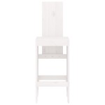 vidaXL Scaune de bar, 2 buc., alb, 40x42x120 cm, lemn masiv de pin vidaXL Scaune de bar, 2 buc., alb, 40x42x120 cm, lemn masiv de pin