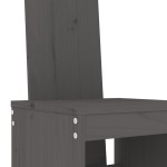 vidaXL Scaune de bar, 2 buc., gri, 40x42x120 cm, lemn masiv de pin vidaXL Scaune de bar, 2 buc., gri, 40x42x120 cm, lemn masiv de pin