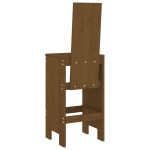 vidaXL Scaune de bar 2 buc. maro miere 40x42x120 cm lemn masiv de pin vidaXL Scaune de bar 2 buc. maro miere 40x42x120 cm lemn masiv de pin