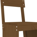 vidaXL Taburete bar 2 buc. maro miere 40x48,5x115,5 cm lemn masiv pin