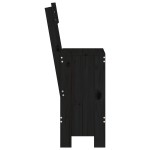 vidaXL Taburete de bar, 2 buc., negru, 40x48,5x115,5 cm lemn masiv pin vidaXL Taburete de bar, 2 buc., negru, 40x48,5x115,5 cm lemn masiv pin