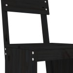 vidaXL Taburete de bar, 2 buc., negru, 40x48,5x115,5 cm lemn masiv pin vidaXL Taburete de bar, 2 buc., negru, 40x48,5x115,5 cm lemn masiv pin