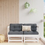 vidaXL Canapea de colț de grădină, 2 buc., alb, lemn masiv de pin vidaXL Canapea de colț de grădină, 2 buc., alb, lemn masiv de pin