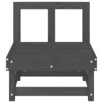 vidaXL Canapele de mijloc pentru grădină, 2 buc., gri, lemn masiv pin vidaXL Canapele de mijloc pentru grădină, 2 buc., gri, lemn masiv pin