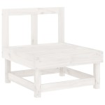 vidaXL Set mobilier de grădină, 3 piese, alb, lemn masiv de pin vidaXL Set mobilier de grădină, 3 piese, alb, lemn masiv de pin
