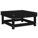 vidaXL Set mobilier de grădină, 3 piese, negru, lemn masiv pin vidaXL Set mobilier de grădină, 3 piese, negru, lemn masiv pin