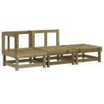 vidaXL Set mobilier de grădină, 3 piese, lemn de pin impregnat vidaXL Set mobilier de grădină, 3 piese, lemn de pin impregnat