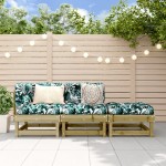 vidaXL Set mobilier de grădină, 3 piese, lemn de pin impregnat vidaXL Set mobilier de grădină, 3 piese, lemn de pin impregnat