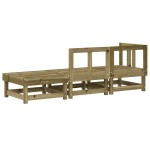 vidaXL Set mobilier de grădină, 3 piese, lemn de pin impregnat vidaXL Set mobilier de grădină, 3 piese, lemn de pin impregnat