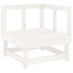 vidaXL Set mobilier de grădină, 3 piese, alb, lemn masiv de pin vidaXL Set mobilier de grădină, 3 piese, alb, lemn masiv de pin