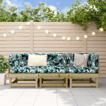 vidaXL Set mobilier de grădină, 3 piese, lemn de pin impregnat vidaXL Set mobilier de grădină, 3 piese, lemn de pin impregnat