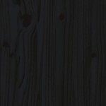 vidaXL Canapea de mijloc cu perne, negru, lemn masiv de pin