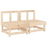 vidaXL Canapele de mijloc cu perne, 2 buc., lemn masiv de pin vidaXL Canapele de mijloc cu perne, 2 buc., lemn masiv de pin