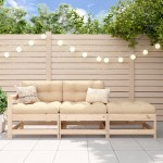 vidaXL Set mobilier de grădină, 3 piese, lemn masiv de pin vidaXL Set mobilier de grădină, 3 piese, lemn masiv de pin