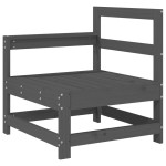 vidaXL Set mobilier de grădină, 3 piese, gri, lemn masiv de pin vidaXL Set mobilier de grădină, 3 piese, gri, lemn masiv de pin