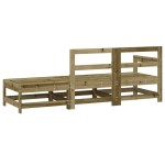 vidaXL Set mobilier de grădină, 3 piese, lemn de pin impregnat