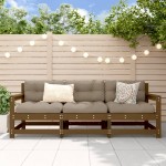 vidaXL Set mobilier de grădină, 3 piese, maro miere, lemn masiv de pin vidaXL Set mobilier de grădină, 3 piese, maro miere, lemn masiv de pin