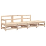vidaXL Set mobilier relaxare de grădină, 4 piese, lemn masiv de pin vidaXL Set mobilier relaxare de grădină, 4 piese, lemn masiv de pin