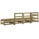 vidaXL Set mobilier relaxare de grădină, 4 piese, lemn de pin tratat vidaXL Set mobilier relaxare de grădină, 4 piese, lemn de pin tratat