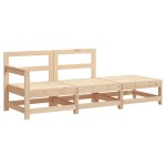 vidaXL Set mobilier de grădină cu perne, 3 piese, lemn masiv vidaXL Set mobilier de grădină cu perne, 3 piese, lemn masiv